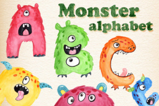 Download Monster Kids Alphabet Clipart - Alphabet Collection