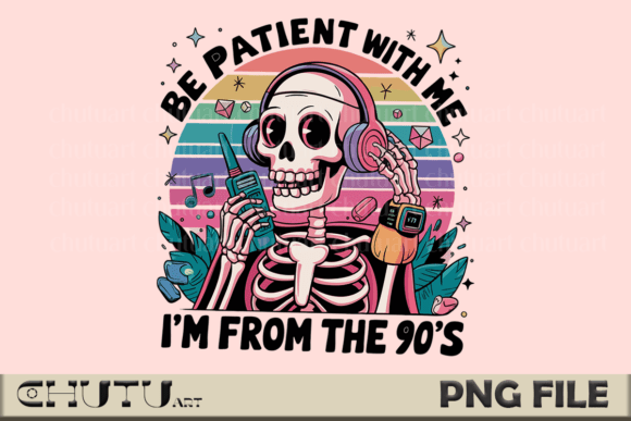 Download Retro Skeleton PNG - 90s Nostalgia Vibe - Vibe Collection
