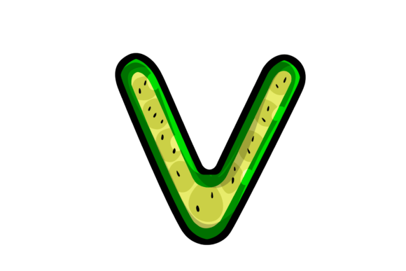 Download The Kiwi V Kids Alphabet Illustration - Alphabet Collection