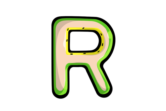 Download Stickers Melon R Alphabet Illustration - Alphabet Collection