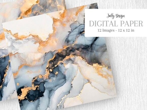 Download Elegant Navy Blue Alcohol Ink Background - Premium Resources